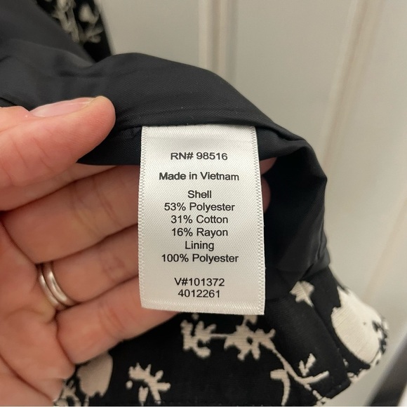 Coldwater Creek Black & White Floral Jacket - Picture 5 of 7